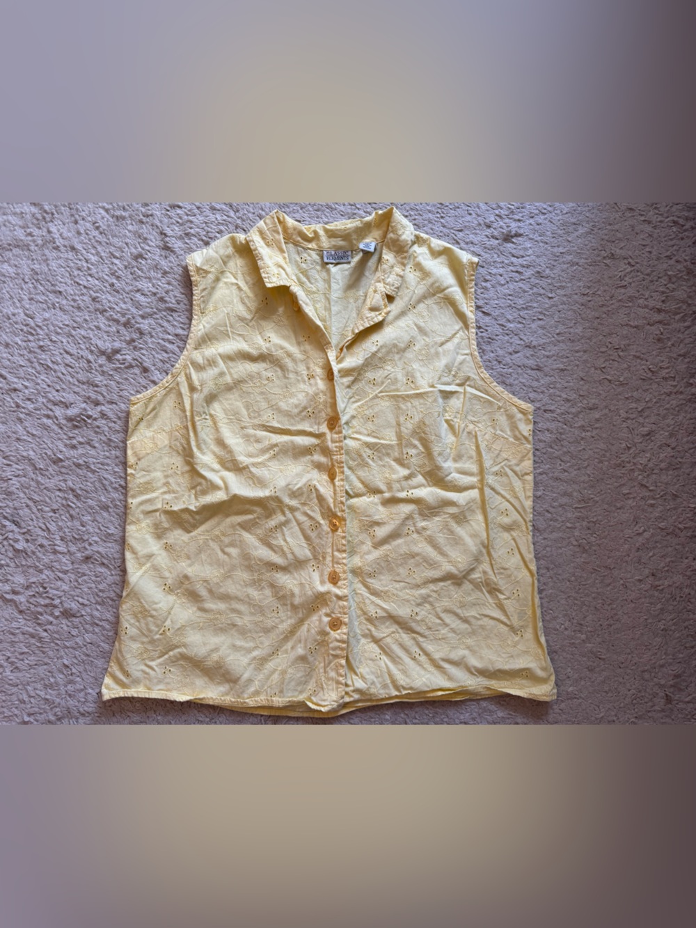 Embroidered blouse sleeveless